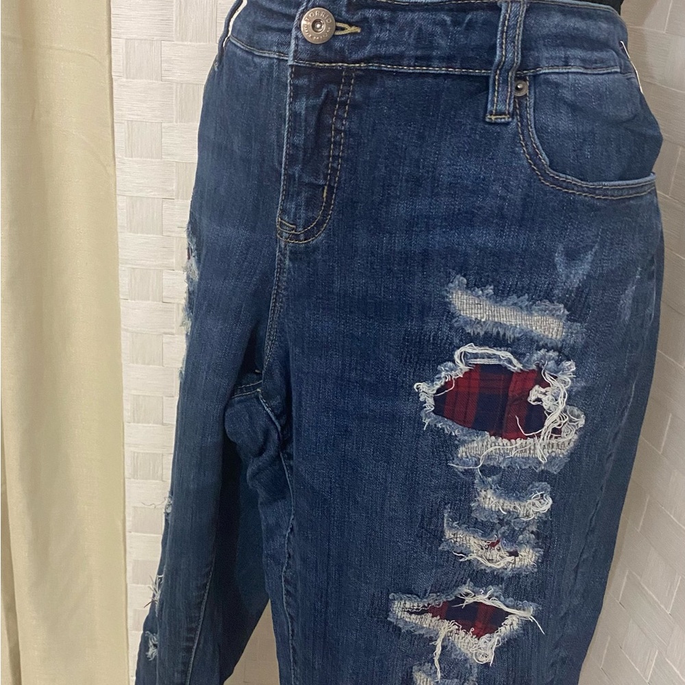 Torrid Distressed Blue Jeans for Women - Picture 5 of 5